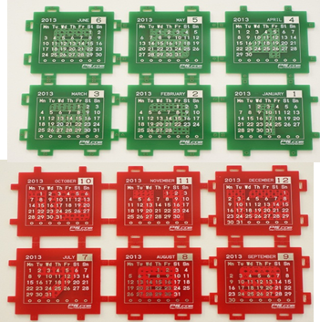 基板カレンダー 組立前