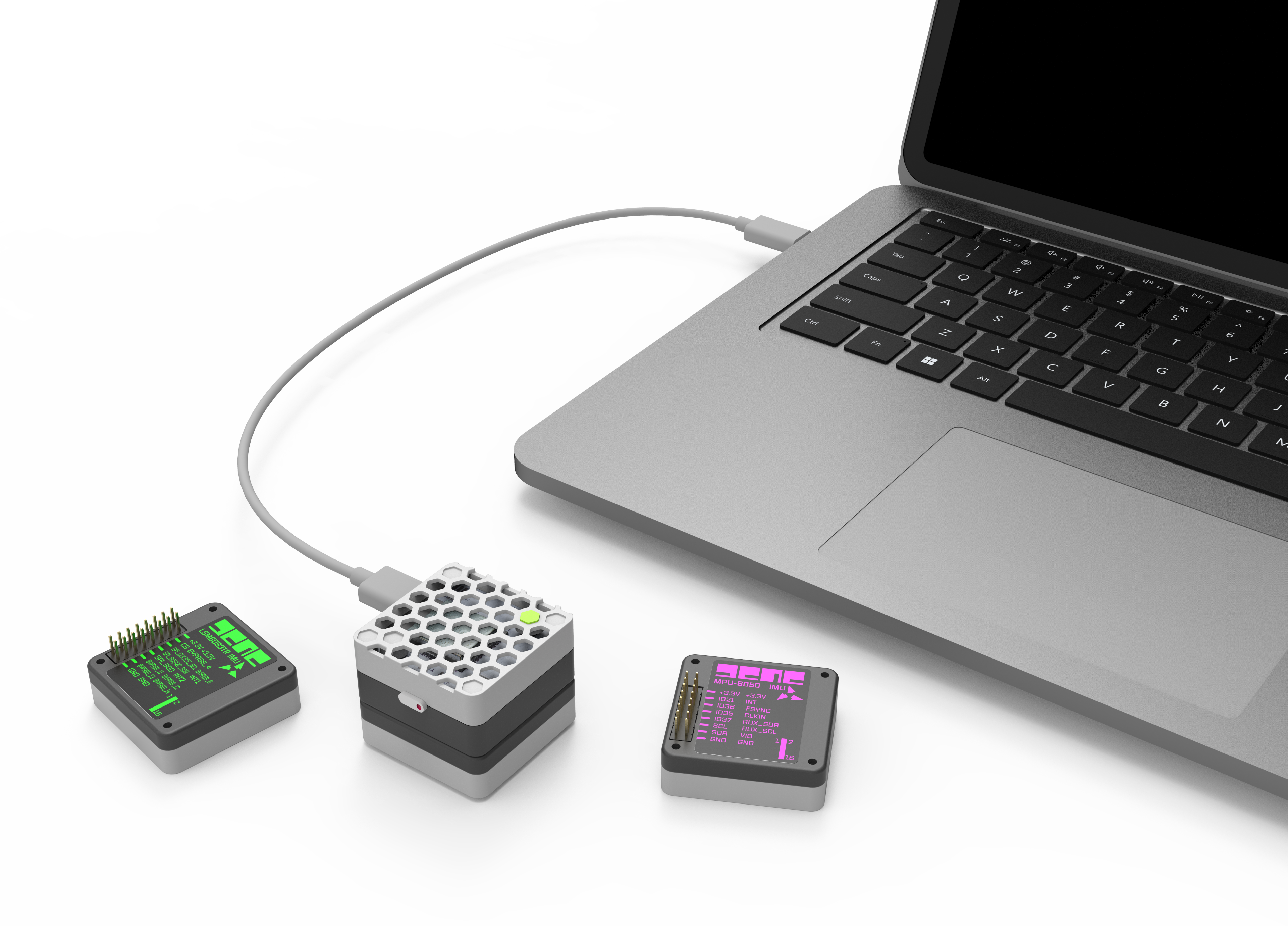 gene Core delivered as a working unit connected to a laptop